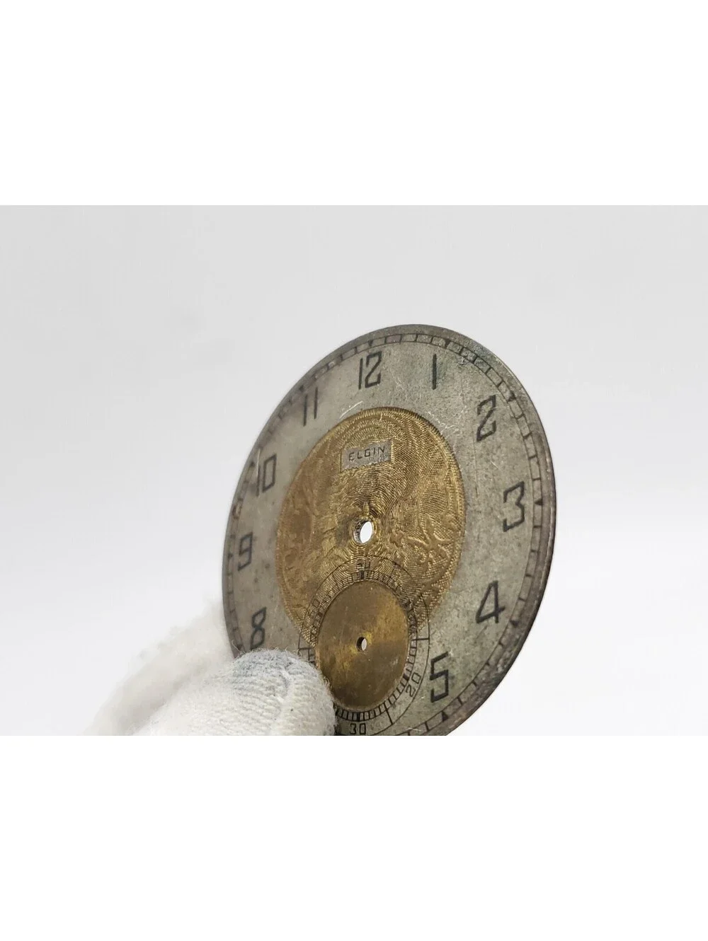 Vintage Elgin Pocket Watch Dial For Parts